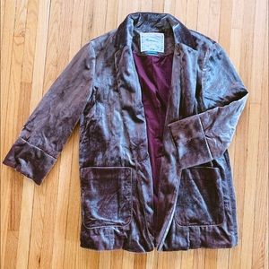 Cartonnier Crushed Velvet Blazer